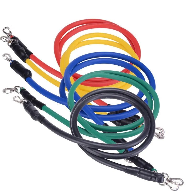 Ultimate Home Gym Set: 5 Bands, 150+ Exercises for Full-Body Workout! - Psychofits