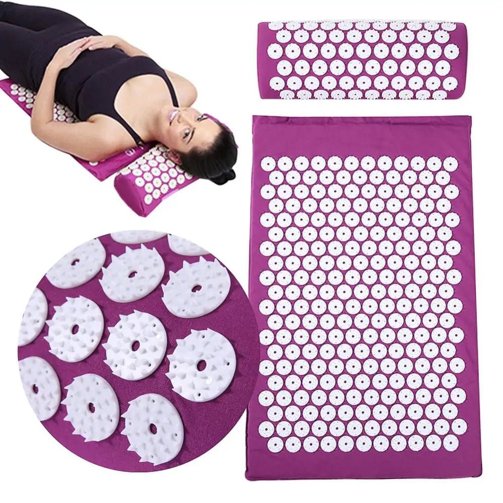 Acupressure Yoga Mat & Massage Cushion Set - Psychofits