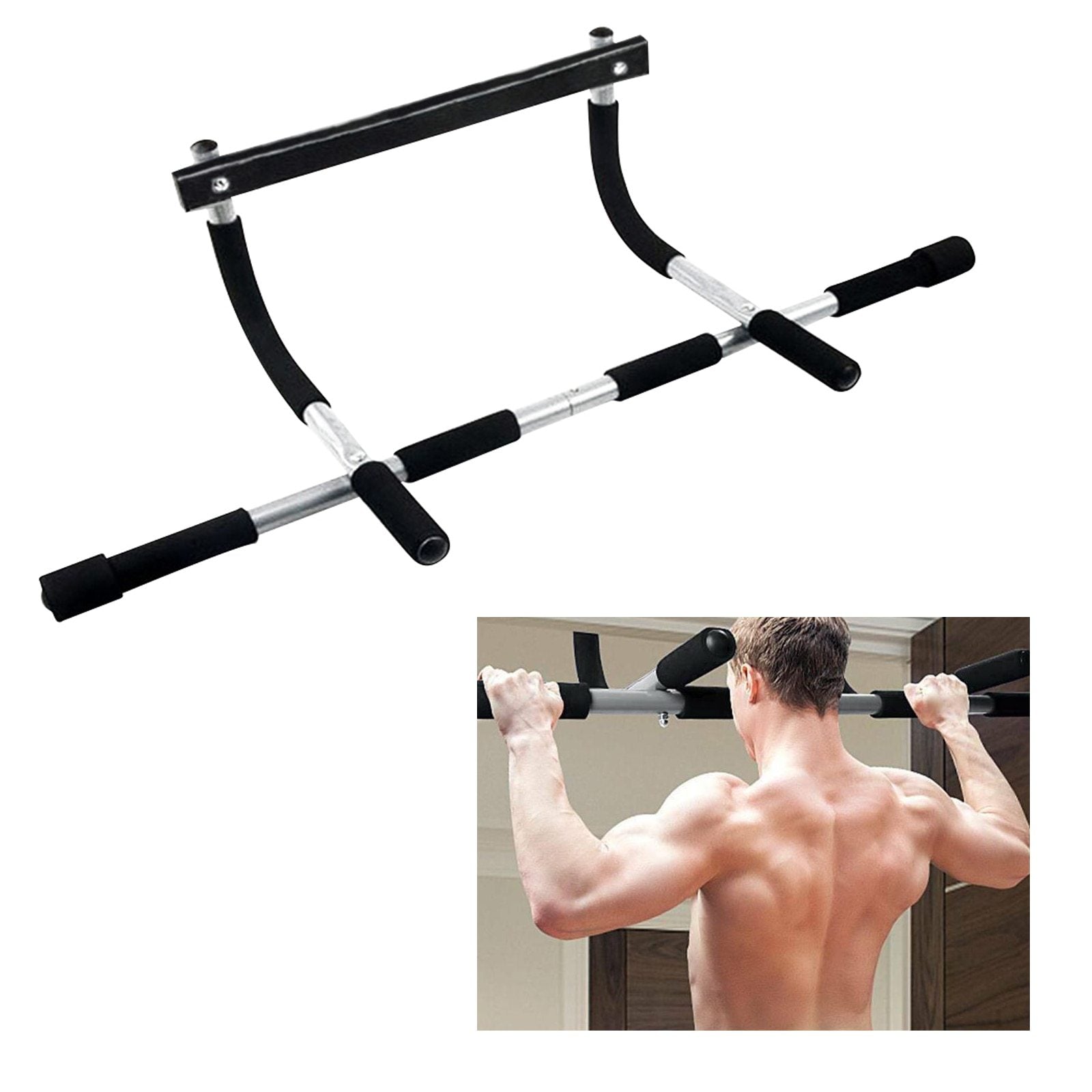 Adjustable Indoor Pull-Up & Dip Bar for Full Body Fitness - Strong, Durable, & Versatile! - Psychofits