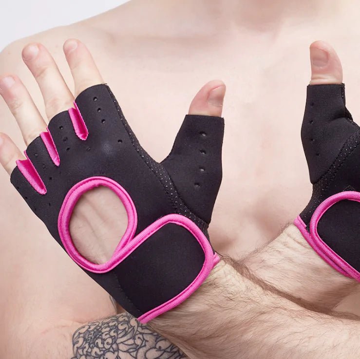 Anti-Slip Half Finger Gym Gloves - Psychofits