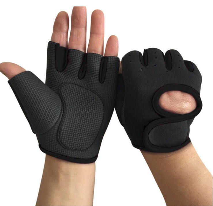 Anti-Slip Half Finger Gym Gloves - Psychofits