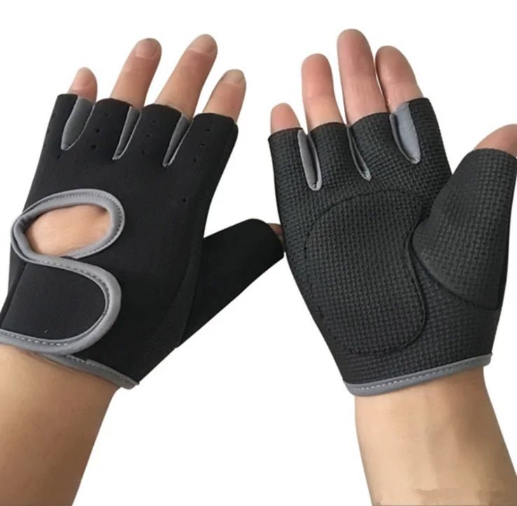Anti-Slip Half Finger Gym Gloves - Psychofits