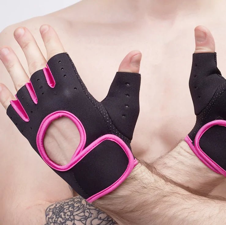 Anti-Slip Half Finger Gym Gloves - Psychofits