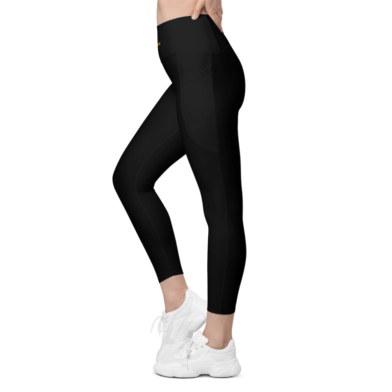 EcoMove™ High-Waist Leggings: Sustainable Support (Black) - Psychofits
