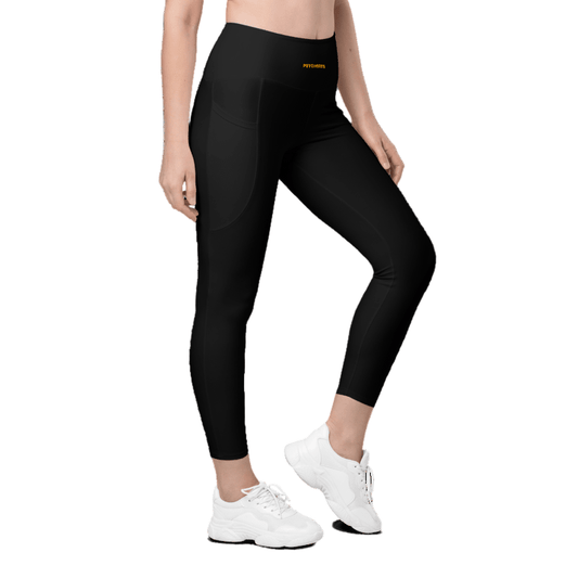 EcoMove™ High-Waist Leggings: Sustainable Support (Black) - Psychofits