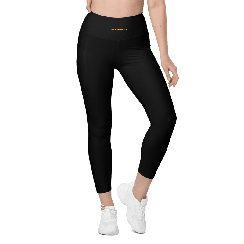 EcoMove™ High-Waist Leggings: Sustainable Support (Black) - Psychofits
