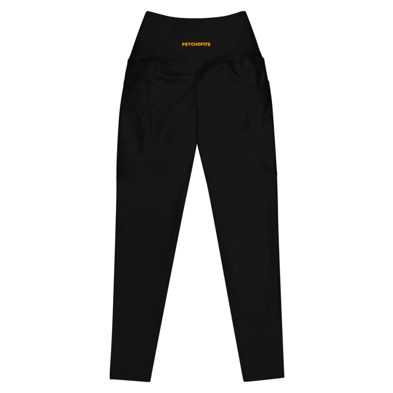 EcoMove™ High-Waist Leggings: Sustainable Support (Black) - Psychofits