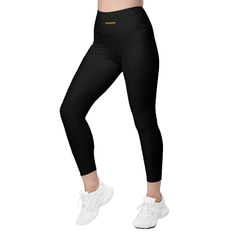 EcoMove™ High-Waist Leggings: Sustainable Support (Black) - Psychofits