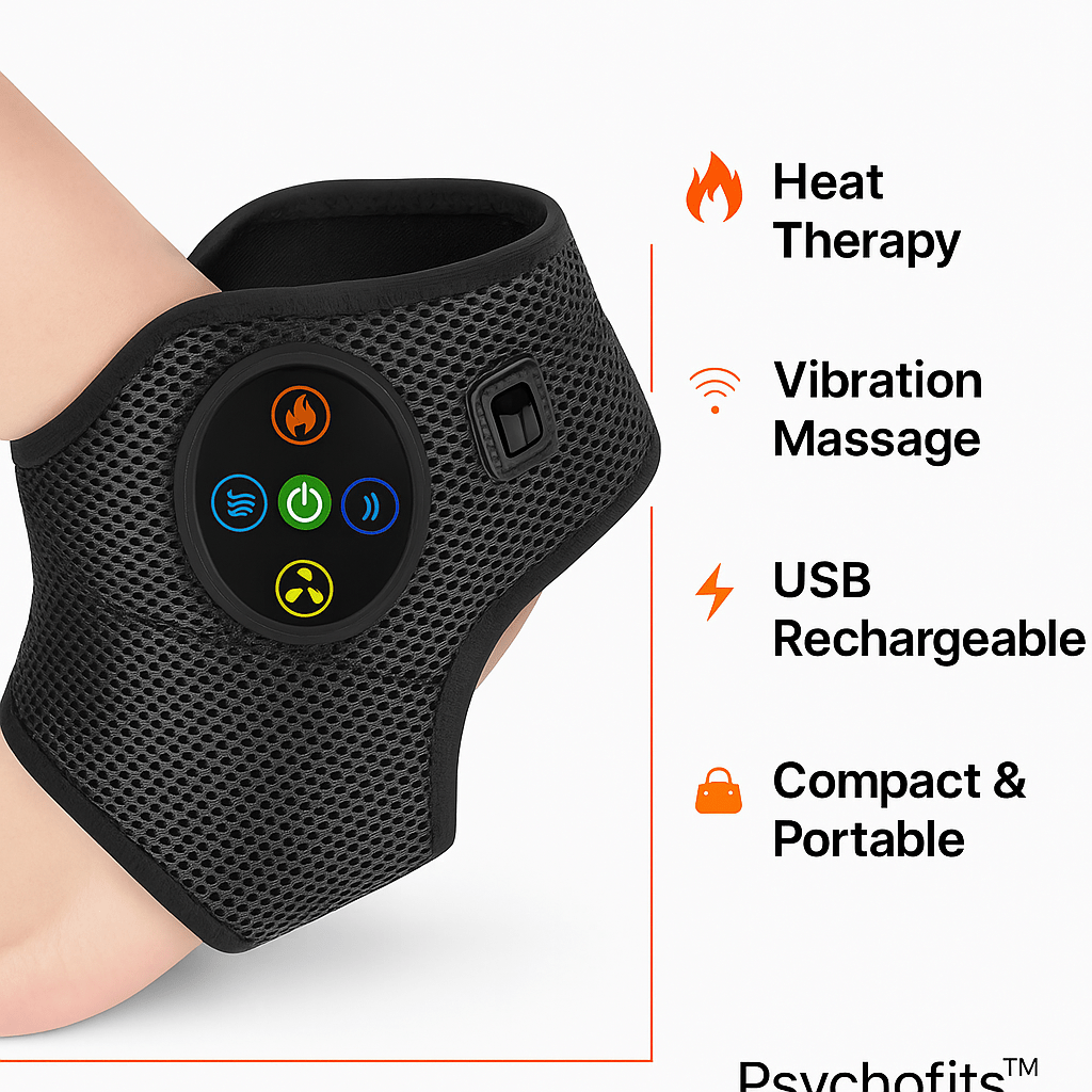 Heated Vibration Ankle Massager: Relief & Recovery Solution - Psychofits