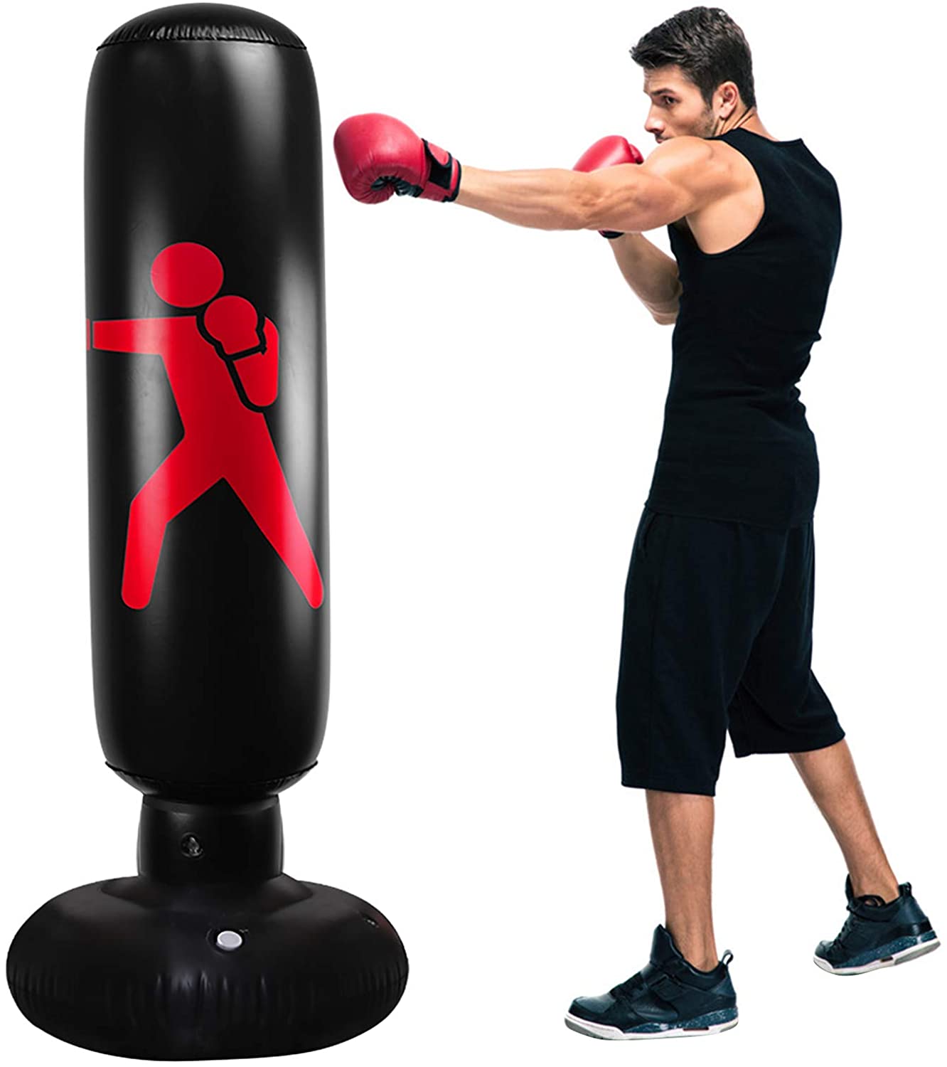 Eco-Friendly Inflatable Punching Bag for Stress Relief and Fitness - Psychofits