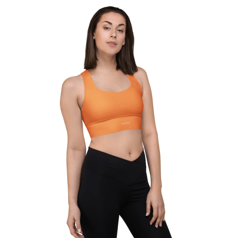 ProFit Playful Sports Bra (Orange) : Max Support for Active And workouts - Psychofits