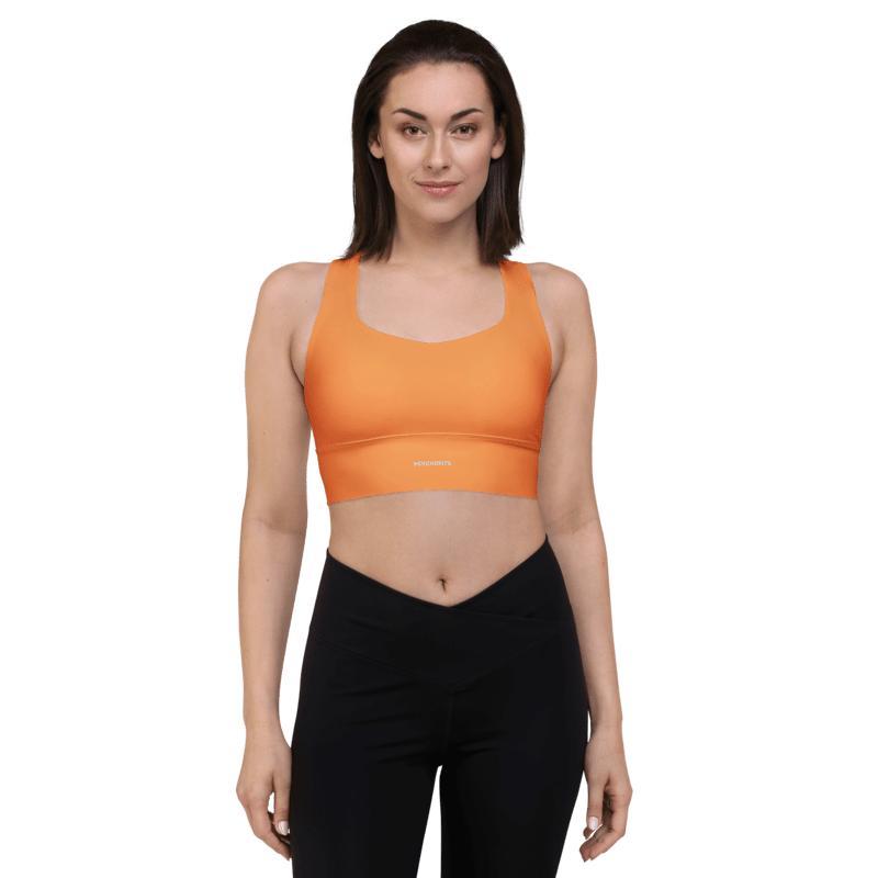 ProFit Playful Sports Bra (Orange) : Max Support for Active And workouts - Psychofits
