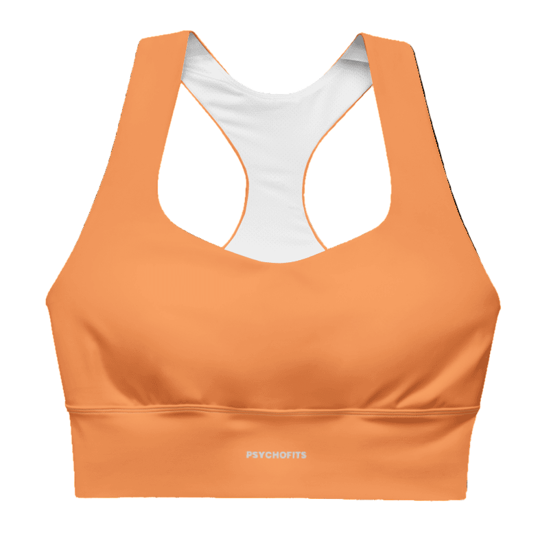 ProFit Playful Sports Bra (Orange) : Max Support for Active And workouts - Psychofits