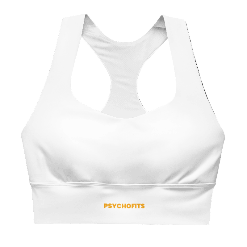ProFit Playful Sports Bra (white) : Max Support for Active And workouts - Psychofits