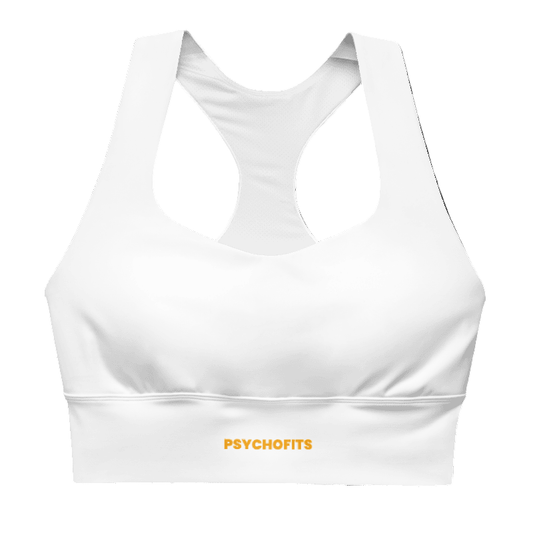 ProFit Playful Sports Bra (white) : Max Support for Active And workouts - Psychofits