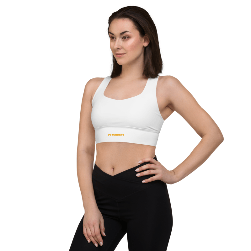 ProFit Playful Sports Bra (white) : Max Support for Active And workouts - Psychofits