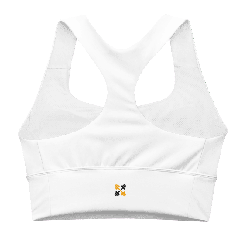 ProFit Playful Sports Bra (white) : Max Support for Active And workouts - Psychofits