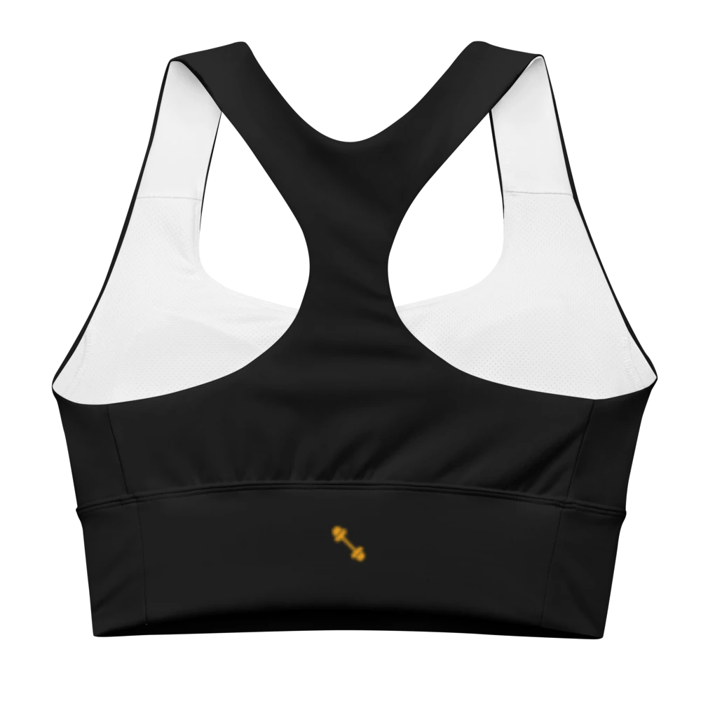 ProFit Playful Sports Bra (Black) : Max Support for Active And workouts - Psychofits