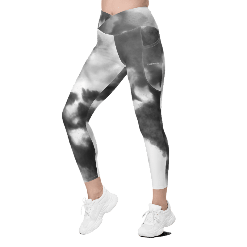 Pocketed Crossover Fitness Leggings - Psychofits