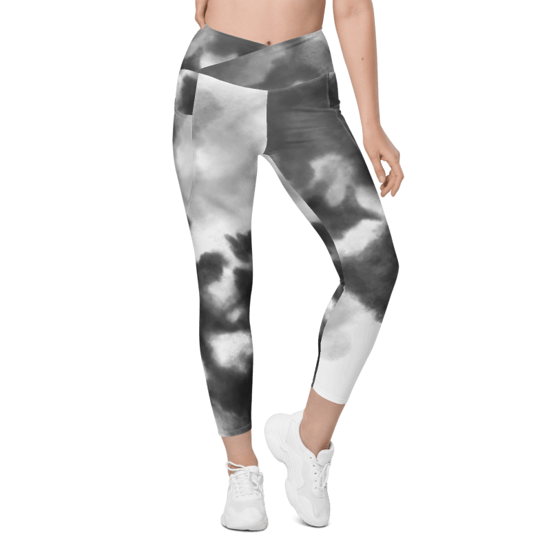 Pocketed Crossover Fitness Leggings - Psychofits