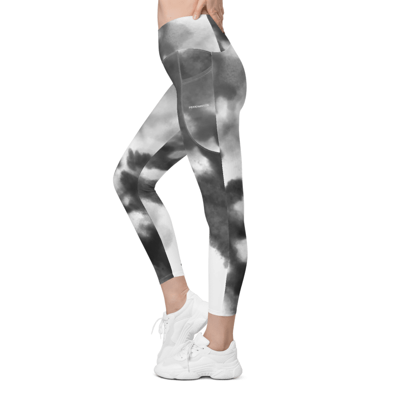 Pocketed Crossover Fitness Leggings - Psychofits