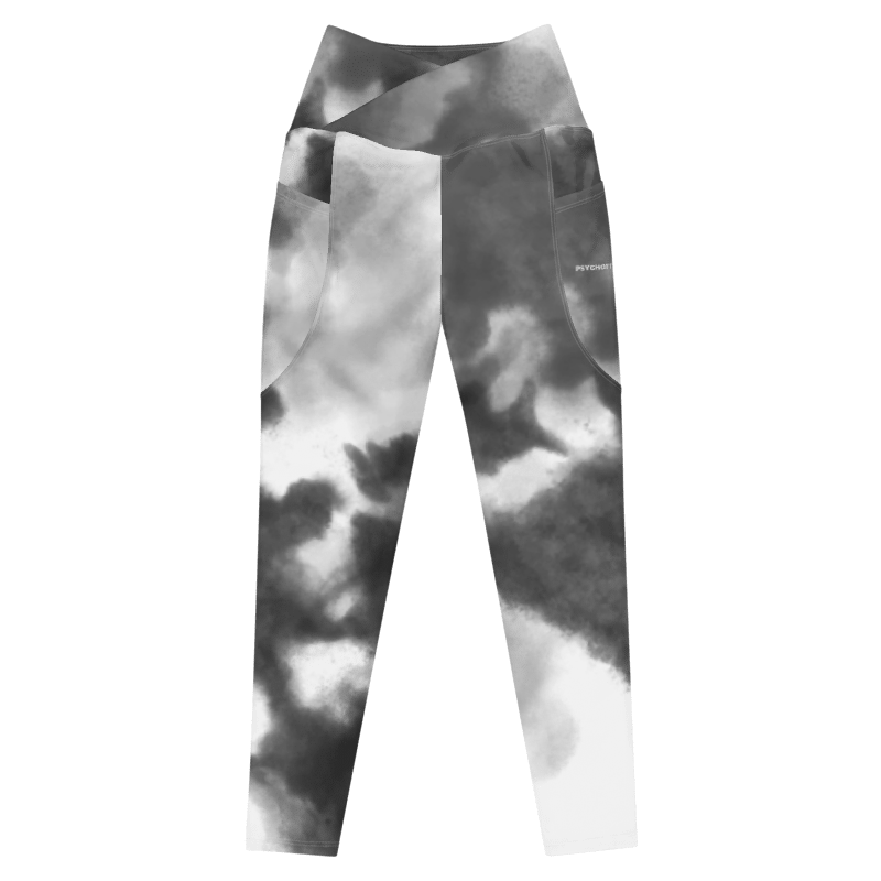 Pocketed Crossover Fitness Leggings - Psychofits