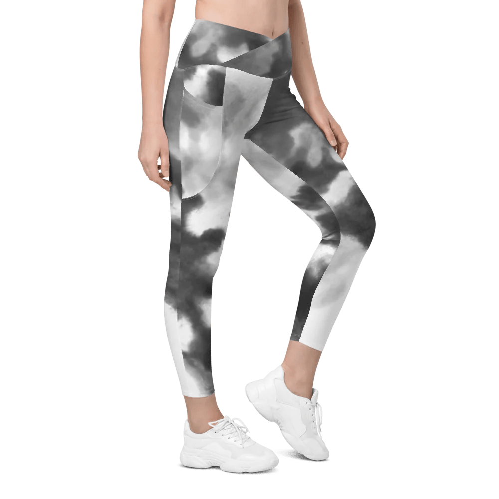 Pocketed Crossover Fitness Leggings - Psychofits