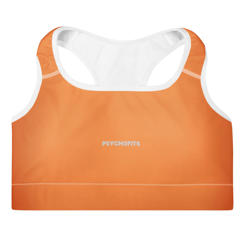 Ultimate Support Seamless Sports Bra (Orange) - Psychofits