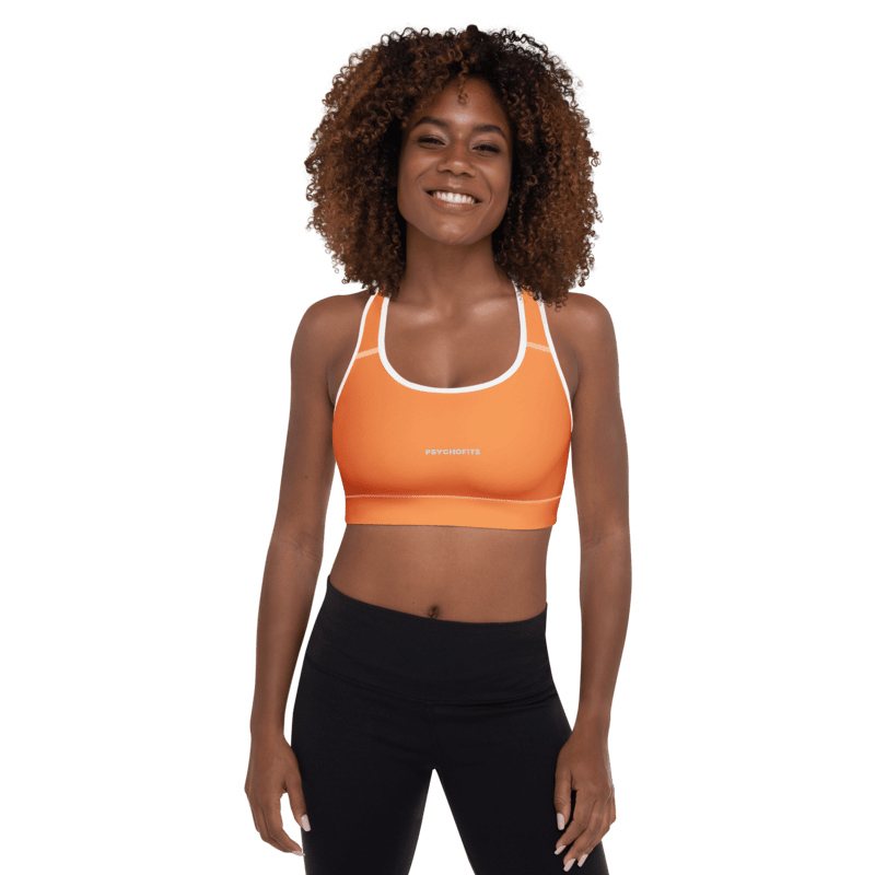 Ultimate Support Seamless Sports Bra (Orange) - Psychofits