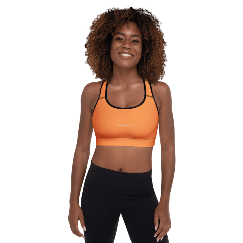 Ultimate Support Seamless Sports Bra (Orange) - Psychofits
