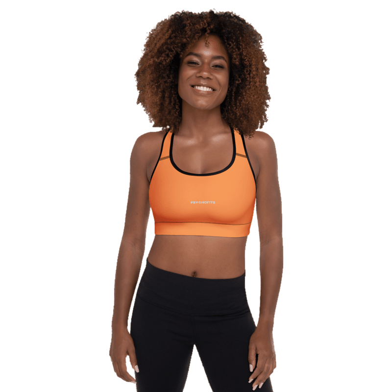 Ultimate Support Seamless Sports Bra (Orange) - Psychofits