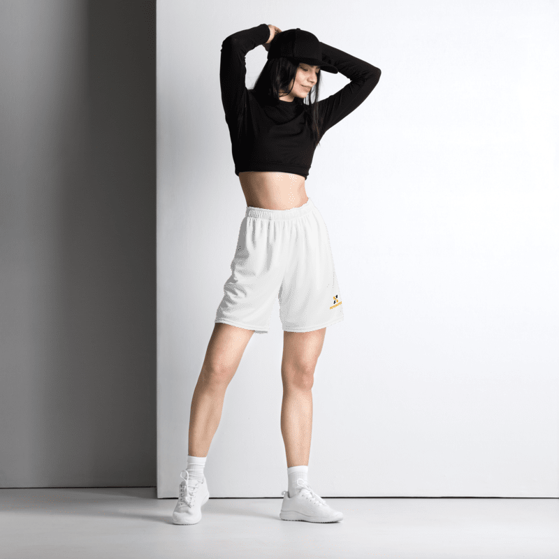 Quick Dry Mesh Shorts for All (white) - Psychofits