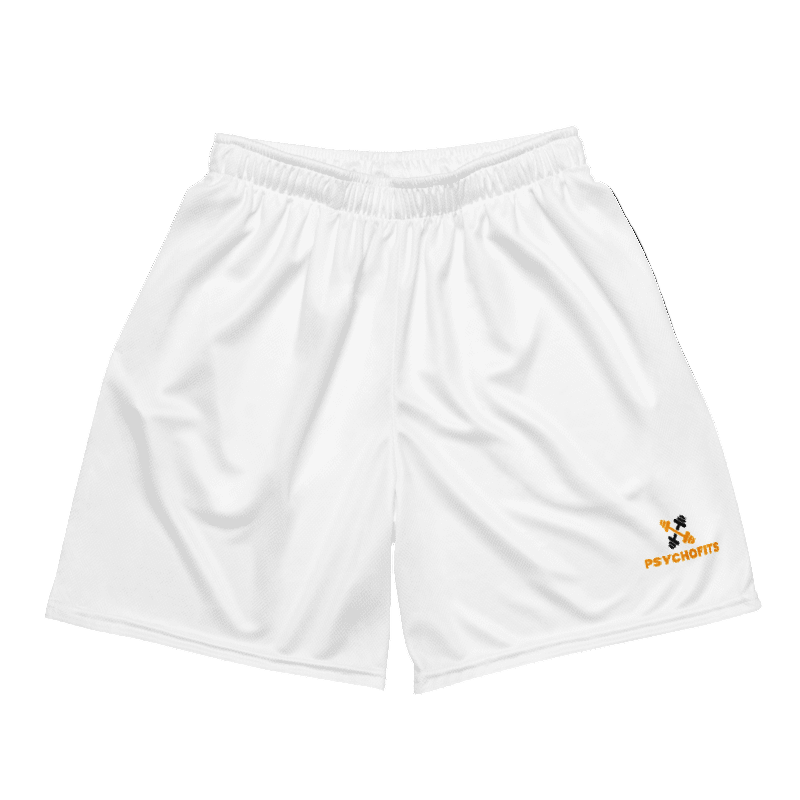 Quick Dry Mesh Shorts for All (white) - Psychofits