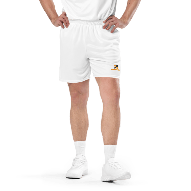 Quick Dry Mesh Shorts for All (white) - Psychofits