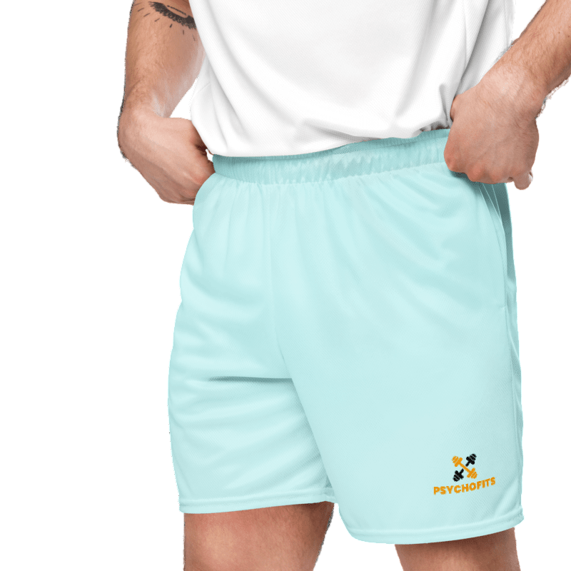 Quick Dry Mesh Shorts for All ( light blue) - Psychofits