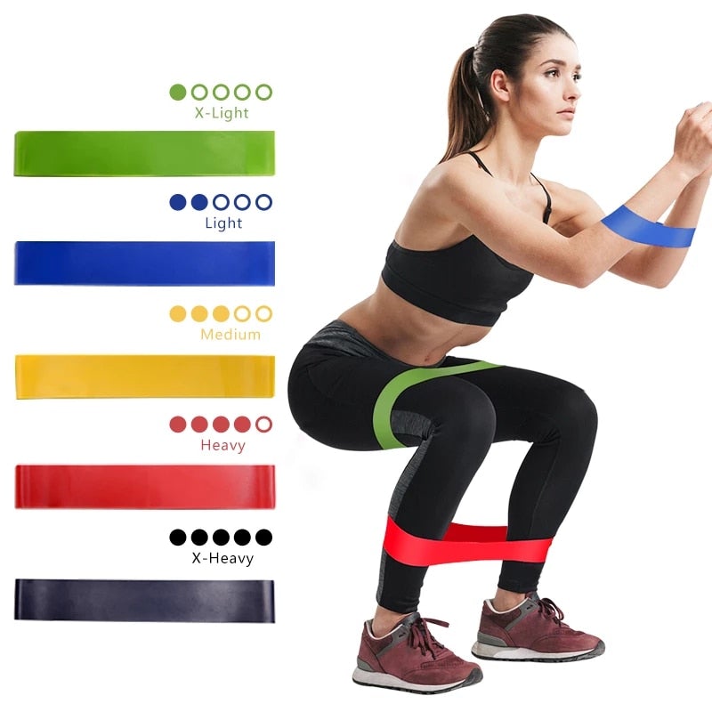 Yoga Resistance Bands – Elastic Fitness Set - Psychofits