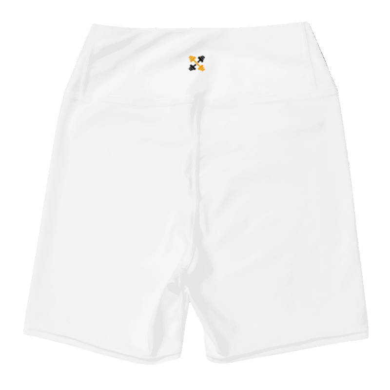 Flexi Fit Yoga Shorts (white) - Comfortable and Stretchy Yoga Shorts - Psychofits