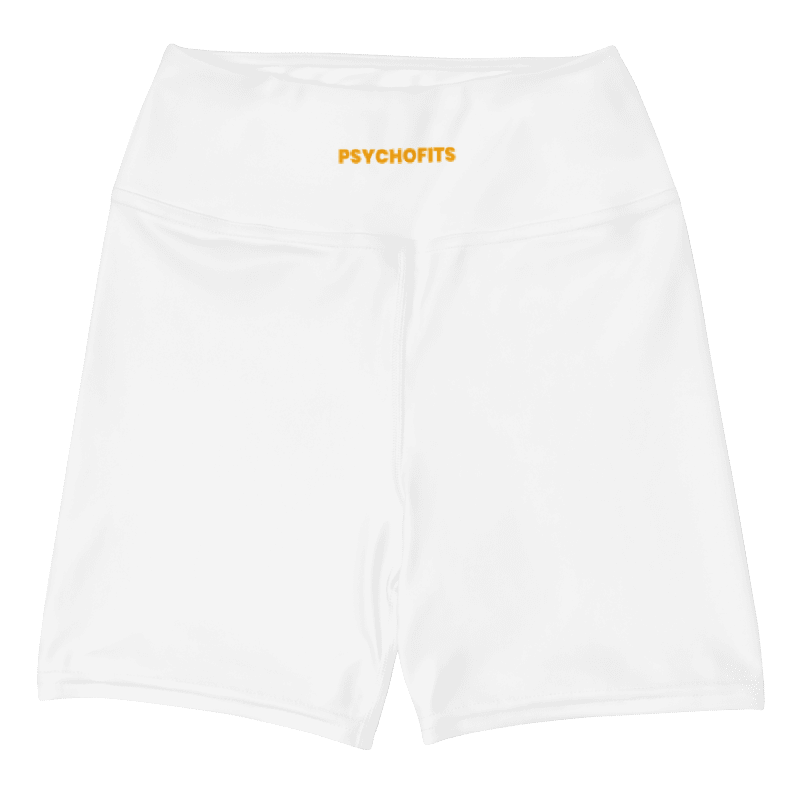 Flexi Fit Yoga Shorts (white) - Comfortable and Stretchy Yoga Shorts - Psychofits
