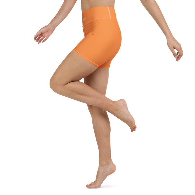 Flexi Fit Yoga Shorts (Oreange) - Comfortable and Stretchy Yoga Shorts - Psychofits