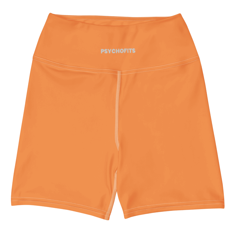 Flexi Fit Yoga Shorts (Oreange) - Comfortable and Stretchy Yoga Shorts - Psychofits