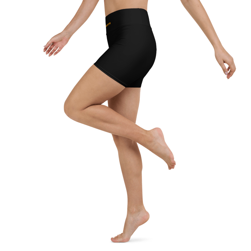Flexi Fit Yoga Shorts (Black) - Comfortable and Stretchy Yoga Shorts - Psychofits