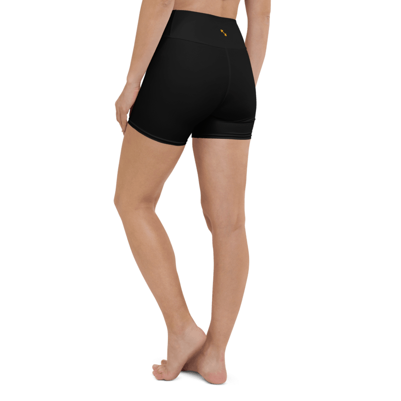 Flexi Fit Yoga Shorts (Black) - Comfortable and Stretchy Yoga Shorts - Psychofits