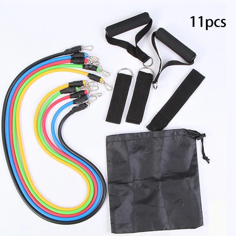 Ultimate Home Gym Set: 5 Bands, 150+ Exercises for Full-Body Workout! - Psychofits