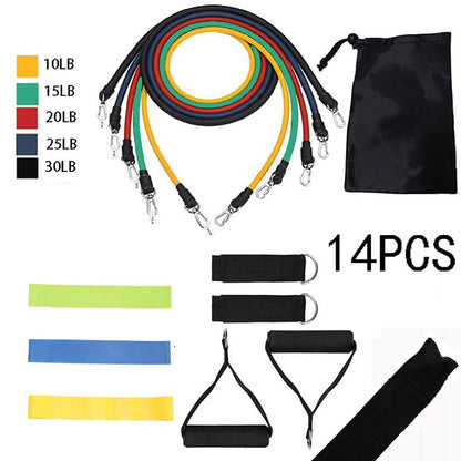 Ultimate Home Gym Set: 5 Bands, 150+ Exercises for Full-Body Workout! - Psychofits
