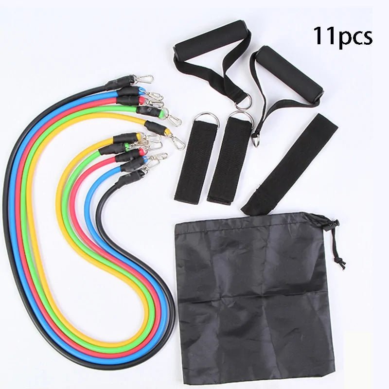 Ultimate Home Gym Set: 5 Bands, 150+ Exercises for Full-Body Workout! - Psychofits