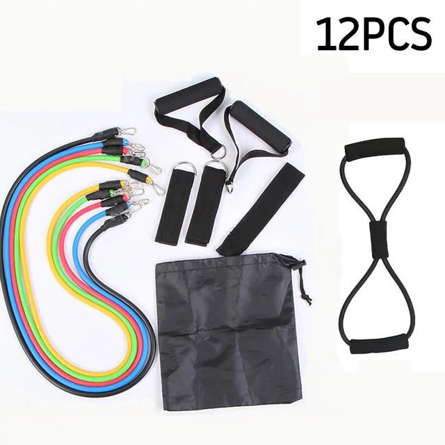 Ultimate Home Gym Set: 5 Bands, 150+ Exercises for Full-Body Workout! - Psychofits