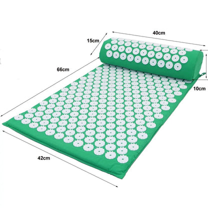 Acupressure Yoga Mat & Massage Cushion Set - Psychofits