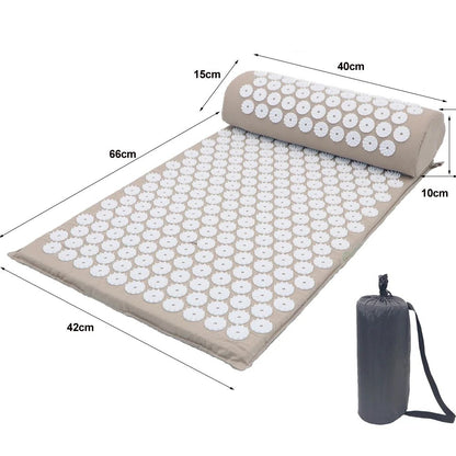 Acupressure Yoga Mat & Massage Cushion Set - Psychofits