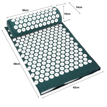 Acupressure Yoga Mat & Massage Cushion Set - Psychofits