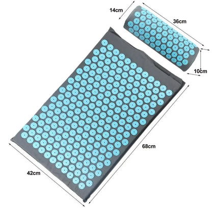 Acupressure Yoga Mat & Massage Cushion Set - Psychofits